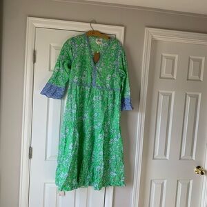 Green Floral Women's Dress